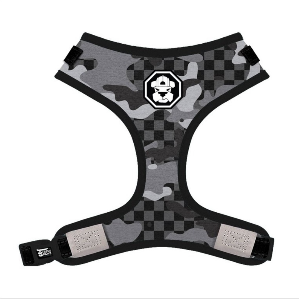 NEW! Checkered Camo mesh dog harness - Fresh Pawz